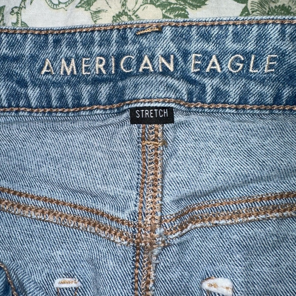 American Eagle Outfitters Light Blue Denim Mini Skirt, Mid rise. - Picture 7 of 11